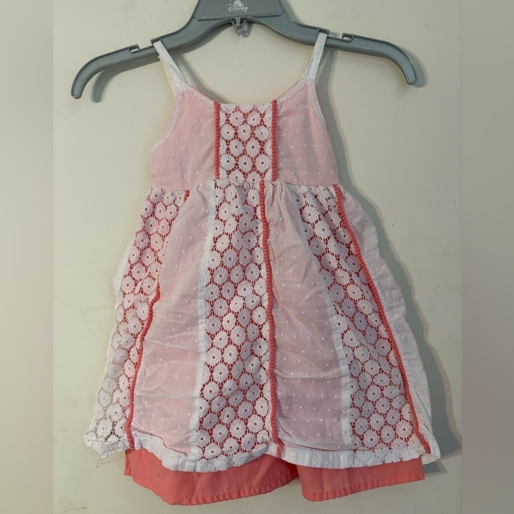Pink and White Kids Dress